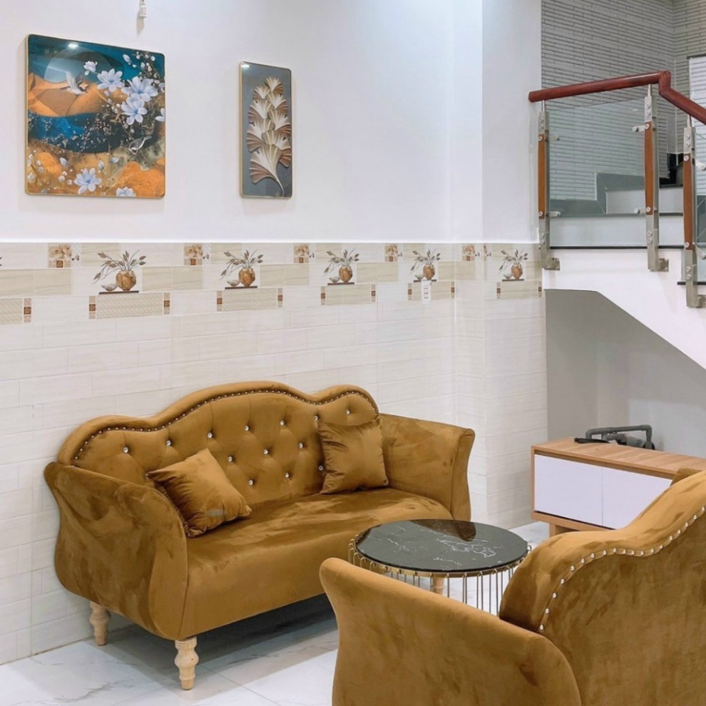 Ghế sofa dài 1m70, sofa cổ điển bọc vải nhung nhiều màu - sofa bảo hành 12 tháng