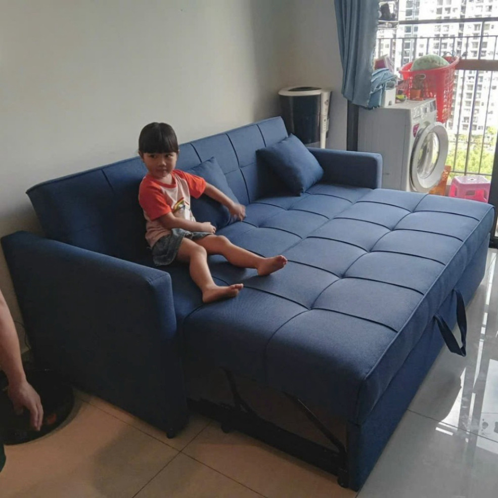 Sofa bed - sofa giường kéo thành giường nằm siêu tiện lợi - sofa bed tiết kiệm diện tích - bh 1 năm | BigBuy360 - bigbuy360.vn