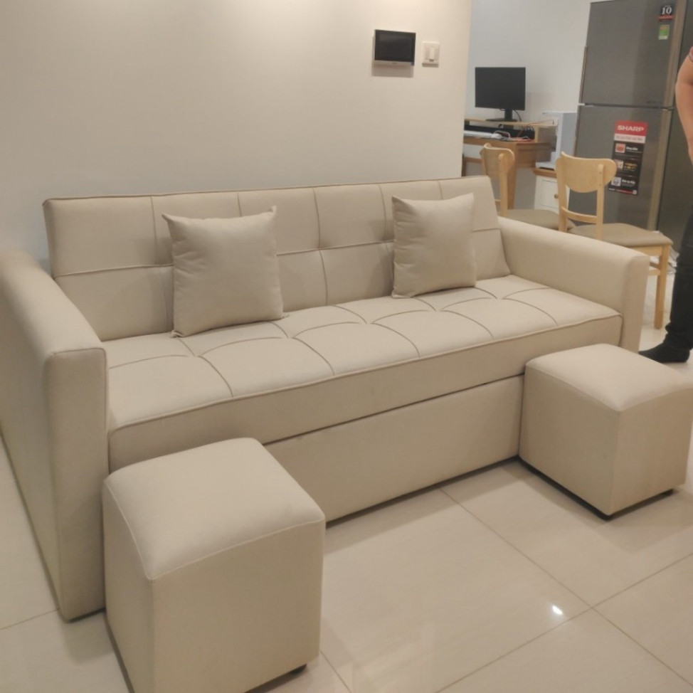 Sofa bed - sofa giường kéo thành giường nằm siêu tiện lợi - sofa bed tiết kiệm diện tích - bh 1 năm | BigBuy360 - bigbuy360.vn