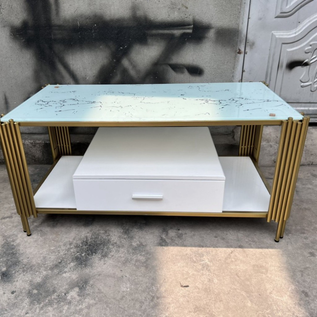 Bàn sofa mặt kính, bàn trà chử nhật mặt kính cường lực kết hợp khung sắt sơn tĩnh điện siêu bền