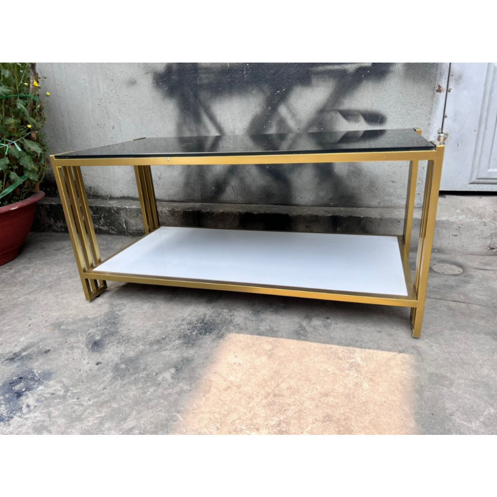 Bàn sofa mặt kính, bàn trà chử nhật mặt kính cường lực kết hợp khung sắt sơn tĩnh điện siêu bền | BigBuy360 - bigbuy360.vn