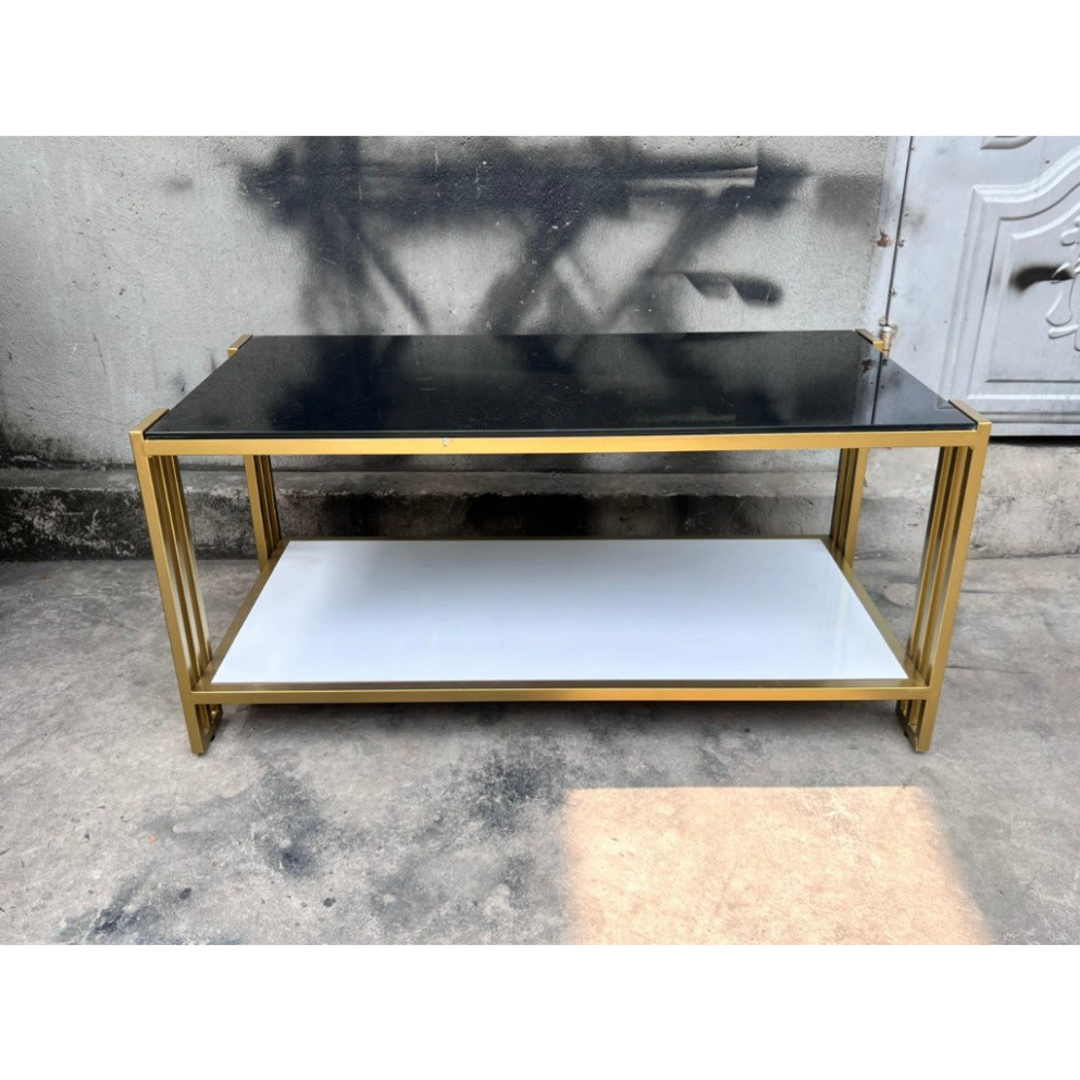 Bàn sofa mặt kính, bàn trà chử nhật mặt kính cường lực kết hợp khung sắt sơn tĩnh điện siêu bền | BigBuy360 - bigbuy360.vn