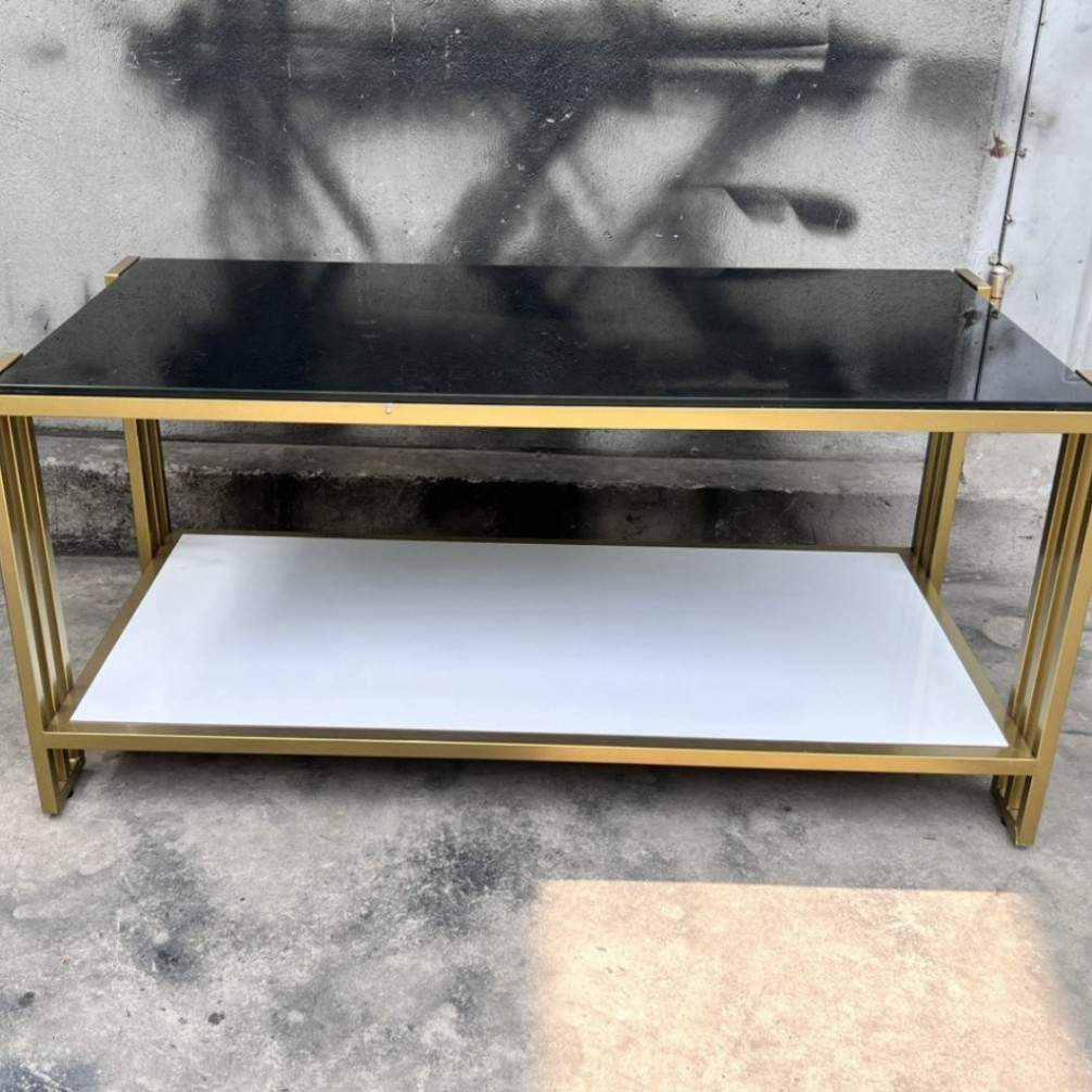 Bàn sofa mặt kính, bàn trà chử nhật mặt kính cường lực kết hợp khung sắt sơn tĩnh điện siêu bền | BigBuy360 - bigbuy360.vn