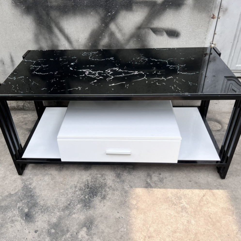 Bàn sofa mặt kính, bàn trà chử nhật mặt kính cường lực kết hợp khung sắt sơn tĩnh điện siêu bền | BigBuy360 - bigbuy360.vn