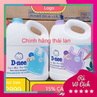 Nước giặt dnee thái lan 3000ml tem cty đại thịnh - nước giặt thơm dịu