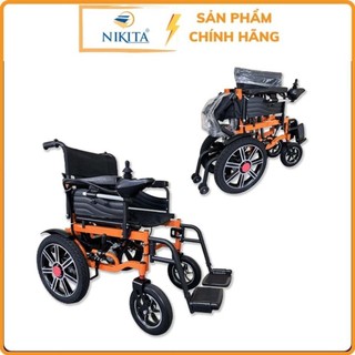 Xe Lăn Điện Điều Khiển Dễ Dàng Cho Người Khuyết Tật Có Thể Gấp Gọn, Chính Hãng NIKITA XLD-1650