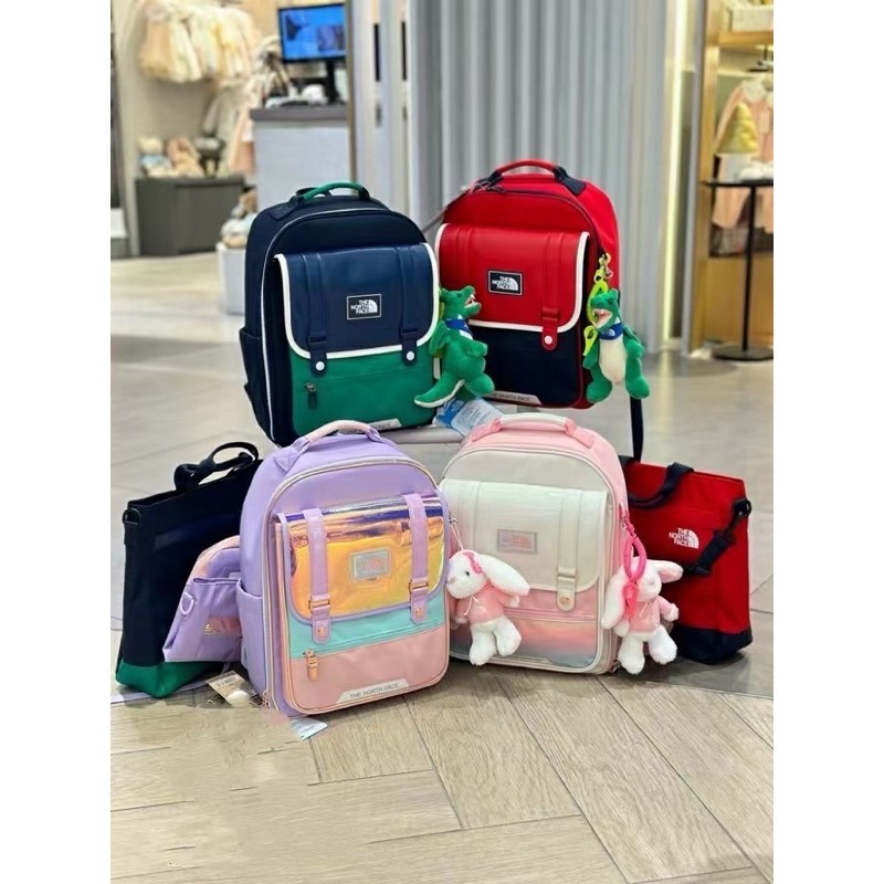 Sét balo the north face 5in1 (sẵn hồng)