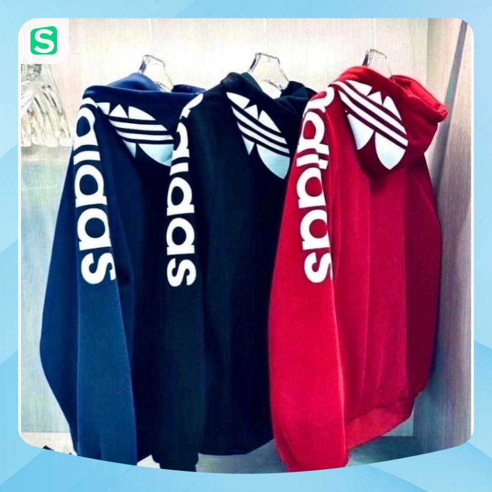Xả Áo Khoác Thể Thao Adidas Chất Nỉ Dày Dặn - Áo Khoác Adidas Có Mũ Nam Nữ mặc cực chất - Coca Shop