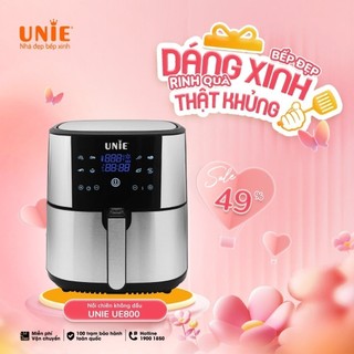 Nồi Chiên Không Dầu UNIE UE800 chính hãng, Air fryer dung tích 8L công suất 1800W
