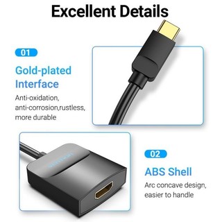 Bộ chuyển đổi Type C to HDMI VENTION TDCBB (Round Cable)