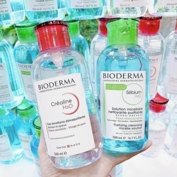 Nước Tẩy Trang Bioderma Crealine H2O Solution Micellaire Nắp Nhấn