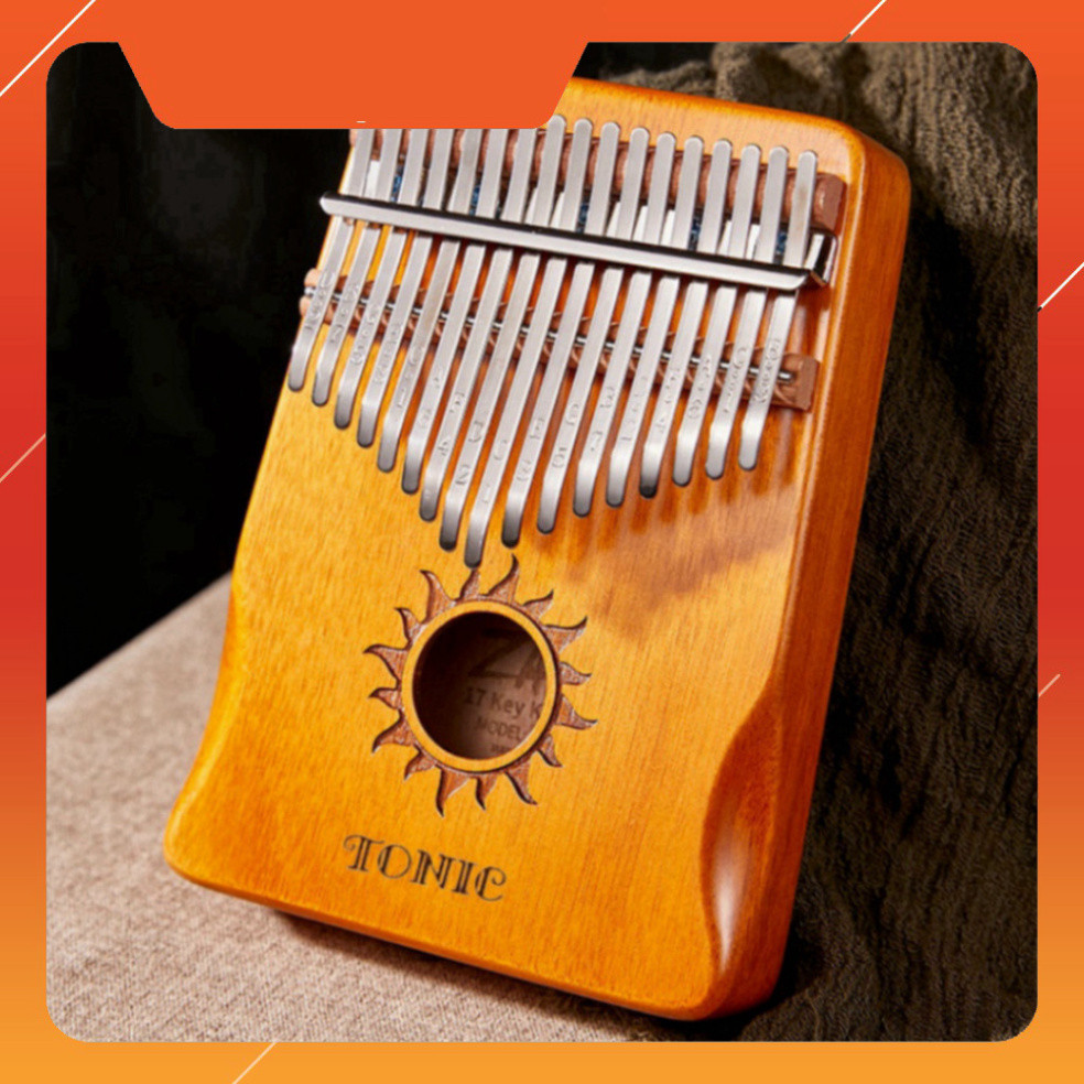 Đàn kalimba hộp cộng hưởng Leafmusic LF042 cao cấp gỗ Walnut Camera giám sát kết nối internet