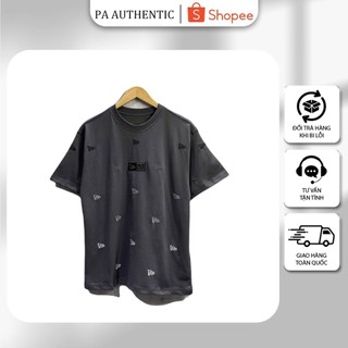 Áo thun nam nữ chính hãng New Era màu xám thêu họa tiết thời trang, Áo TEE thun chất cotton cao cấp - Code: 14187336