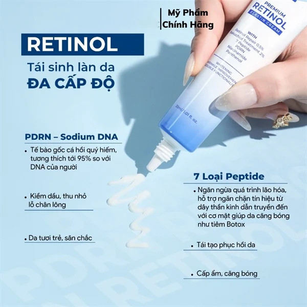 Kem retinol 0,5%K Lady Care mờ thâm nám trẻ hóa da giảm mụn, kiểm soát dầu nhờn, cấp ẩm 30ml . | BigBuy360 - bigbuy360.vn