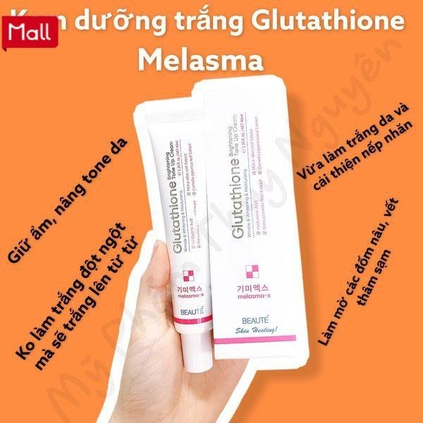 Kem trắng da Glutathione TONE UP truyền trắng Cream 40ml giữ ẩm căng bóng -Khani