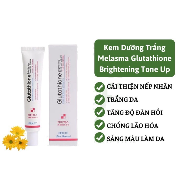 Kem trắng da Glutathione TONE UP truyền trắng Cream 40ml giữ ẩm căng bóng -Khani