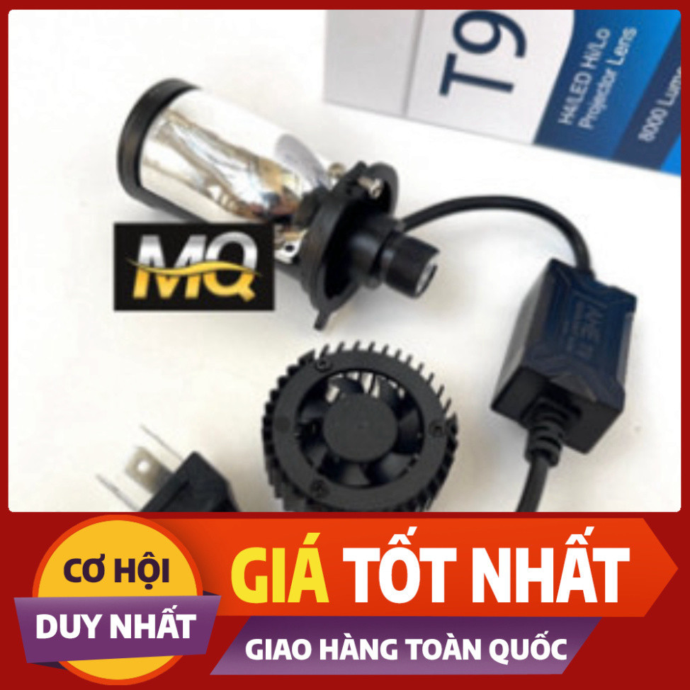 Đèn Pha Led Bi Cầu T9 H4 Cho xe con mô tô ( Dùng Điện Ắc Quy ) Cắt Sáng chống nắng M01B [MeTro]