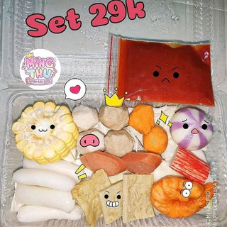 Set Thả Lẩu Bánh Gạo Tokbokki (set ko kèm rau và mì)