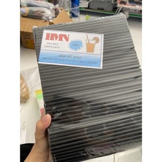 1 bit-ống hút nước mía 1 bịch phi 6 màu đen 500g