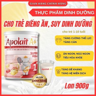 SỮA TĂNG CÂN NHANH - TỐT - AN TOÀN cho bé biếng ăn, suy dinh dưỡng Apolait Super Pedia 900g cho bé dưới 11 tuổi