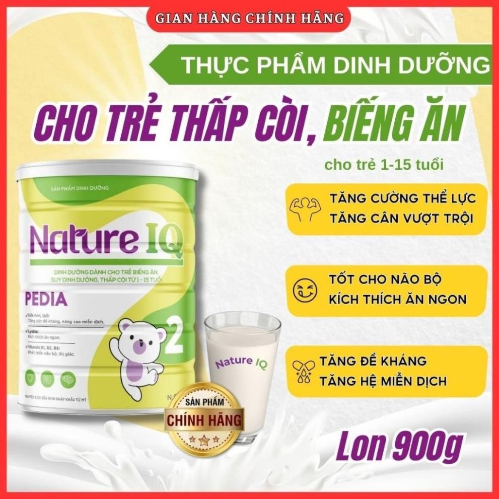 SỮA TĂNG CÂN TỐT - AN TOÀN cải thiện biếng ăn,suy dinh dưỡng, Sữa Nature Pedia 900g cho bé dưới 16 tuổi