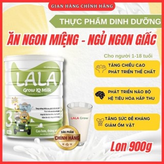 SỮA TĂNG CHIỀU CAO NHANH,TĂNG CHIỀU CAO TỐT, LALA Grow IQ 900g cho bé dưới 19 tuổi, Sữa phát triển chiều cao và trí não