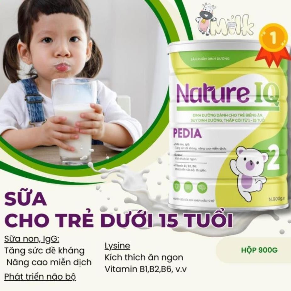 SỮA TĂNG CÂN NHANH - TỐT, SỮA CHO TRẺ BIẾNG ĂN, suy dinh dưỡng , Sữa Nature Pedia 900g cho bé dưới 16 tuổi, tiêu hoá tốt