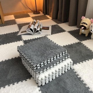 Thảm xốp ghép mặt lông 30x30x1cm - thảm xốp trải sàn