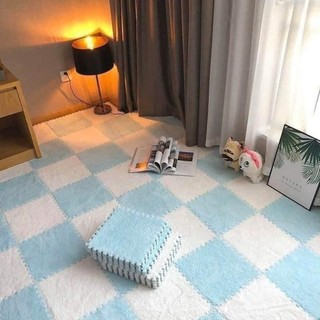 Thảm xốp lót sàn ghép mặt lông đủ màu 30x30x1cm
