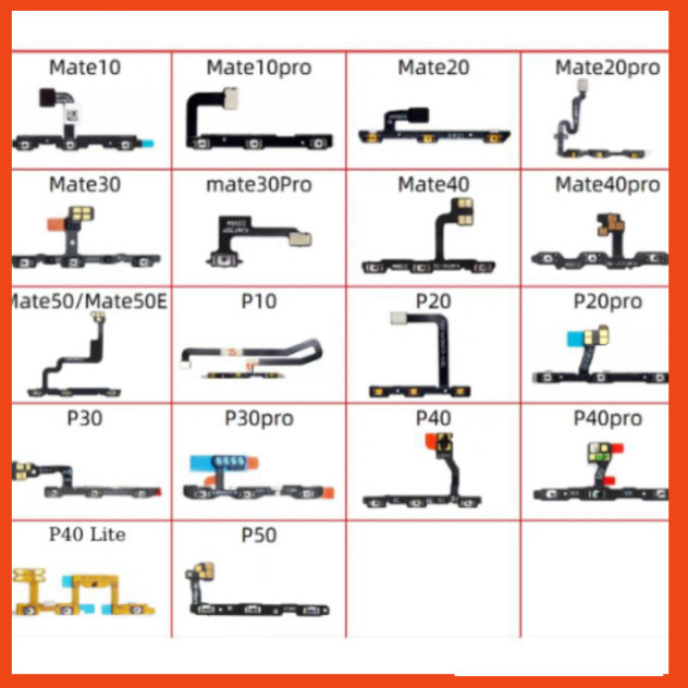 Cáp Nguồn Volum Âm Lượng Huawei P10 , P20 , P20 Pro , P30 ,  P30 Pro , P40 , P40  Pro , P40 Lite , P