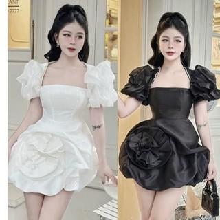  Váy Thiết Kế Cổ đá Hoa Kiểu 3D V06 Dolldiva Dress