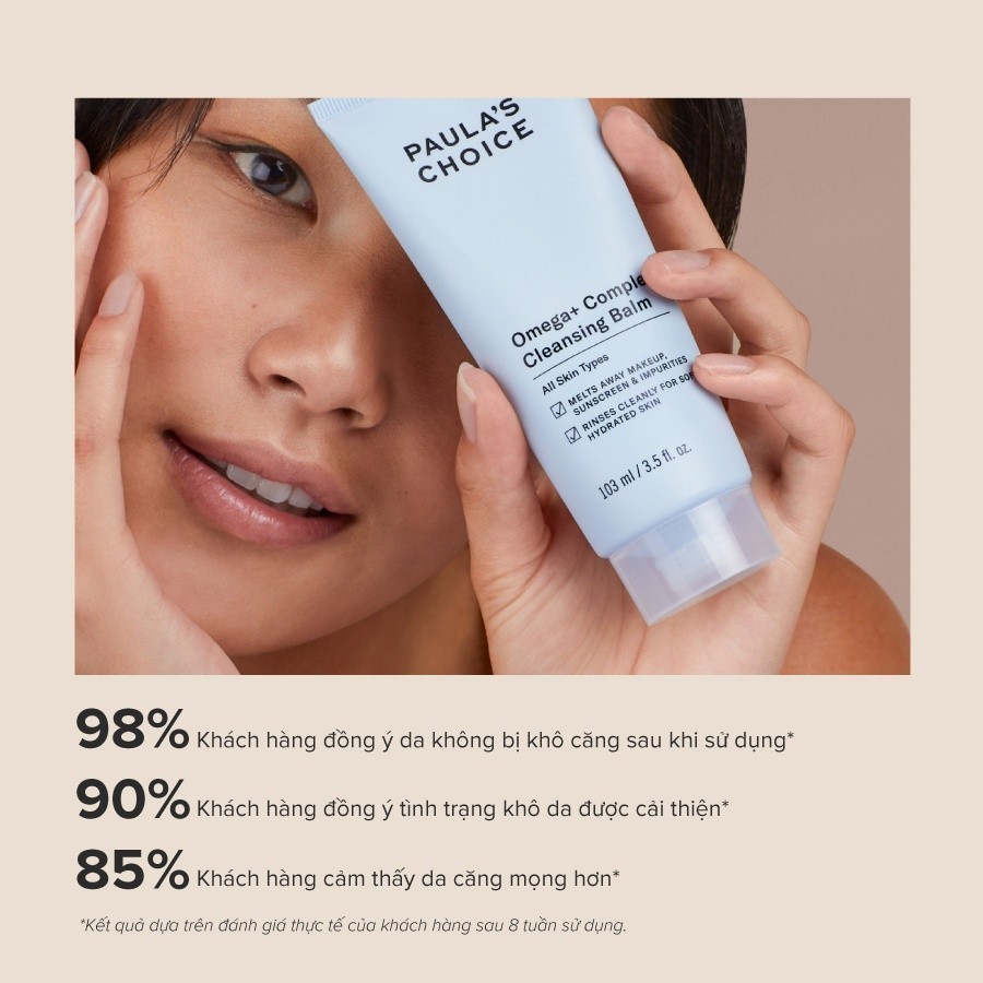 [Mã COSPAU1A giảm 8% đơn 400K] Sữa rửa mặt dạng sáp mềm mịn Paula's Choice Omega + Complex Cleansing Balm 103ml 3380