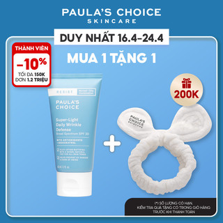 Kem chống nắng đa năng không bết dính Paula's Choice Resist Super - Light Daily Wrinkle Defense SPF 30 60ml mã 7760