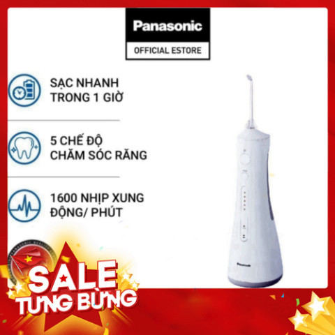 Máy Tăm Nước Cầm Tay Panasonic Công Nghệ Siêu Âm EW1511 - Làm Sạch Răng Nướu