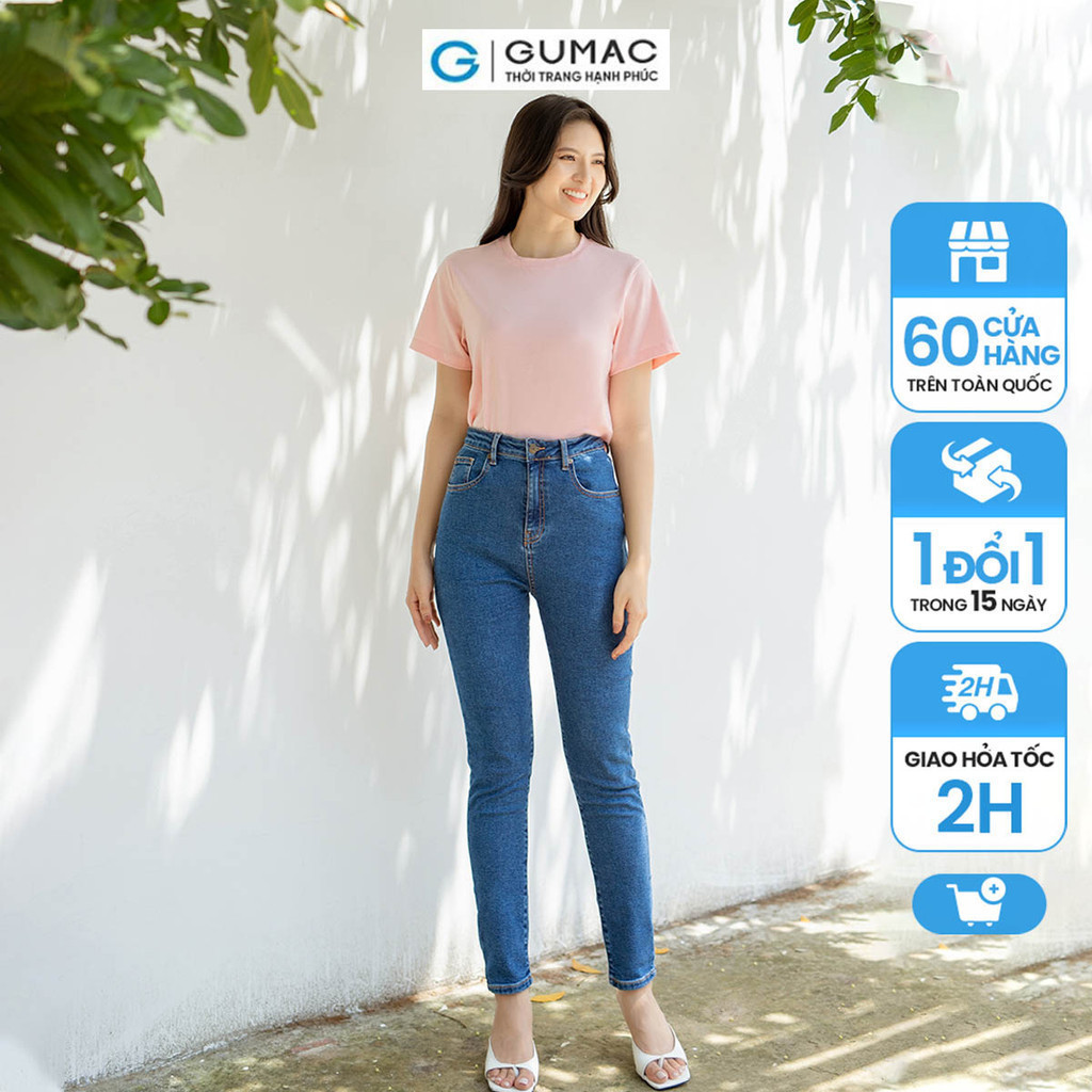 Quần Jeans slim thời trang GUMAC QJD06051