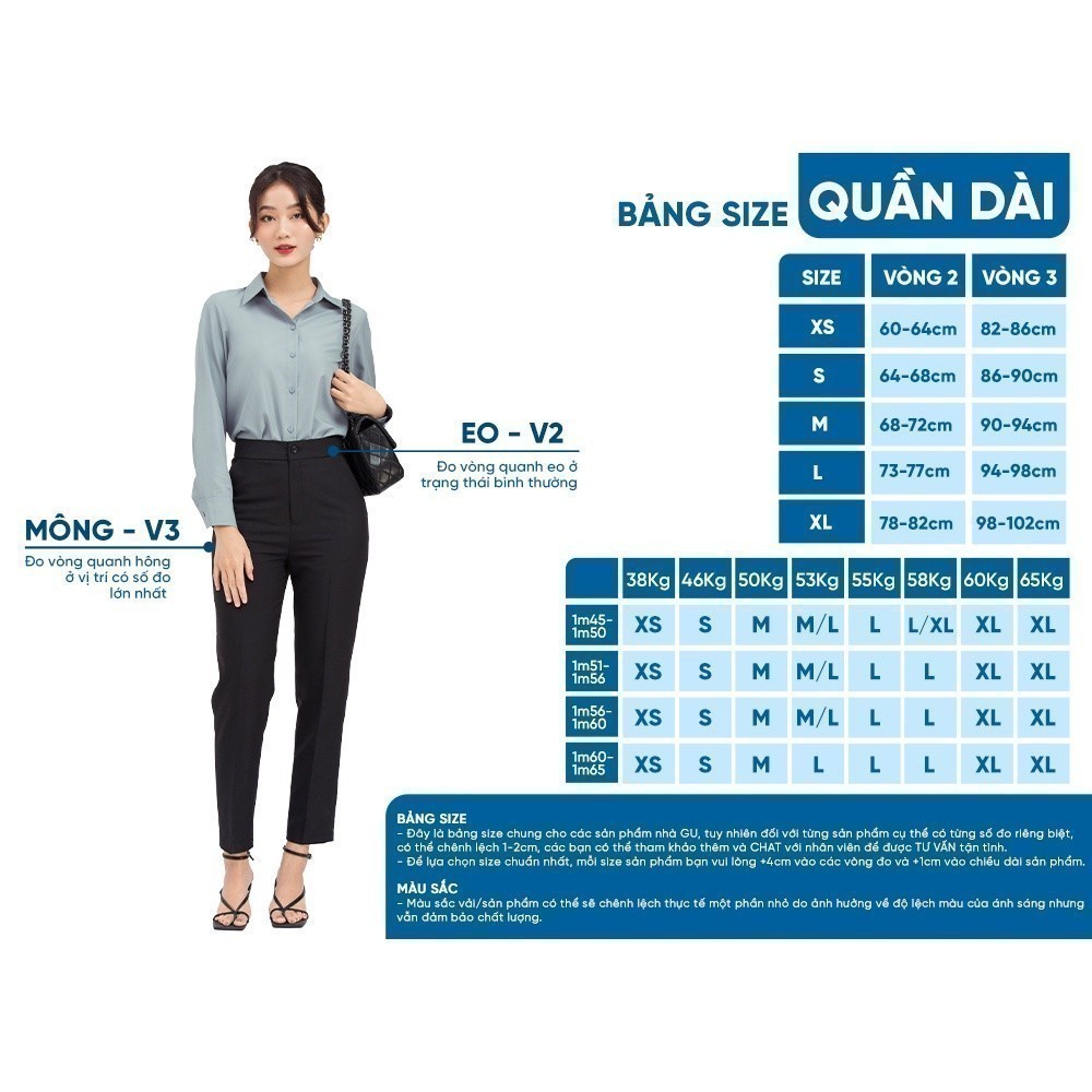 Quần tây túi kiểu GUMAC QD03069