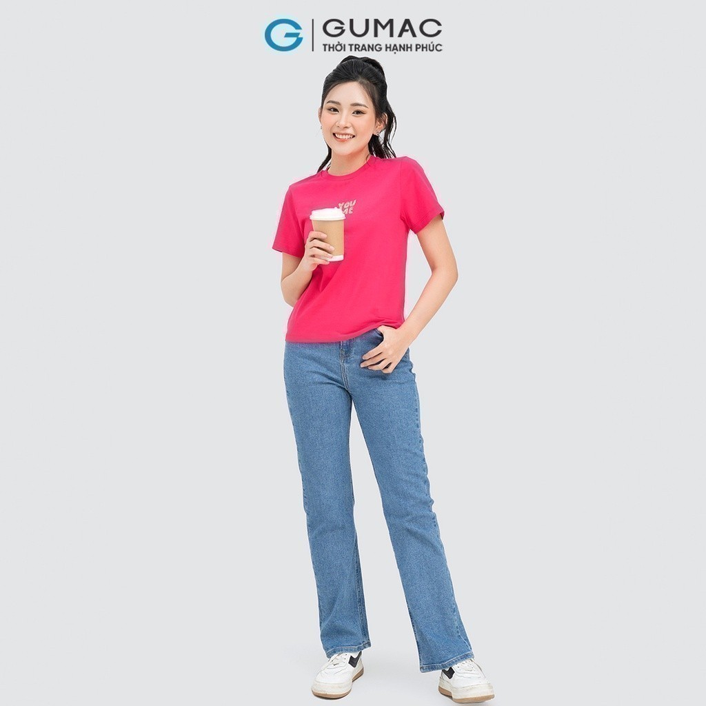 Quần jeans ống đứng GUMAC QJD04051