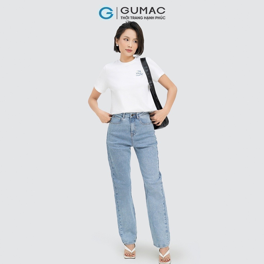 Quần jeans ống đứng GUMAC QJD04051