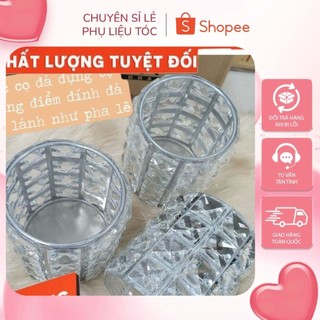 CỐC CỌ ĐÁ 😍😍 đựng cọ trang điểm hình trụ đính đá lấp lánh như pha lê  vô cùng đẹp mắt, nhỏ gọn , siêu tiện lợi