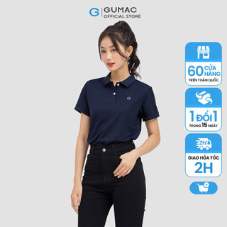 Áo polo thêu chữ ATC06014 thời trang GUMAC