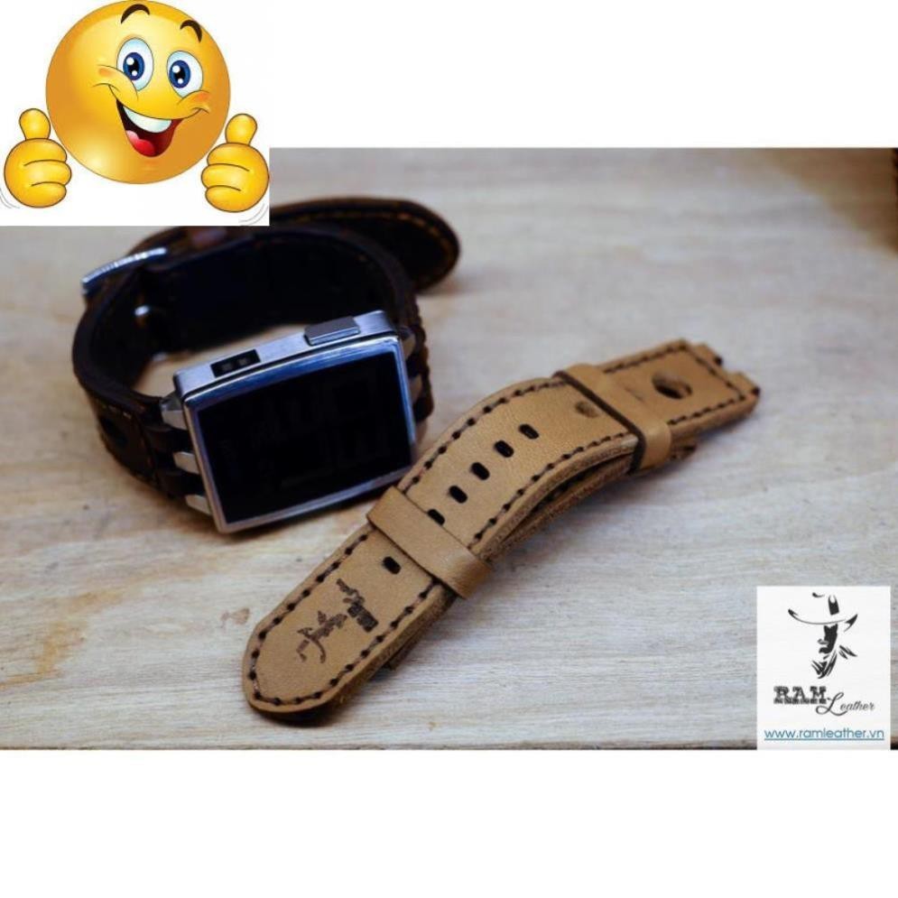 TỔNG HỢP DÂY ĐỒNG HỒ PEBBLE DA BÒ THẬT - CHÍNH HÃNG RAN LEATHER .