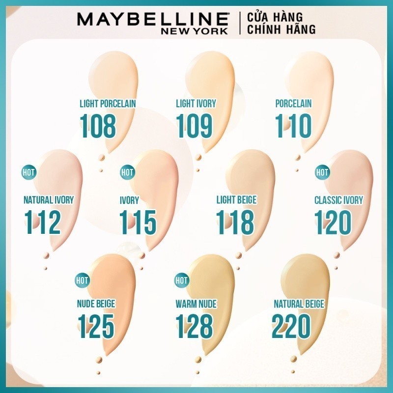 Bộ Trang Điểm Nền Kiềm Dầu Chống Nắng Mịn Lì Fit Me 30ml Maybelline New York (Kèm Mút Tán Nền)