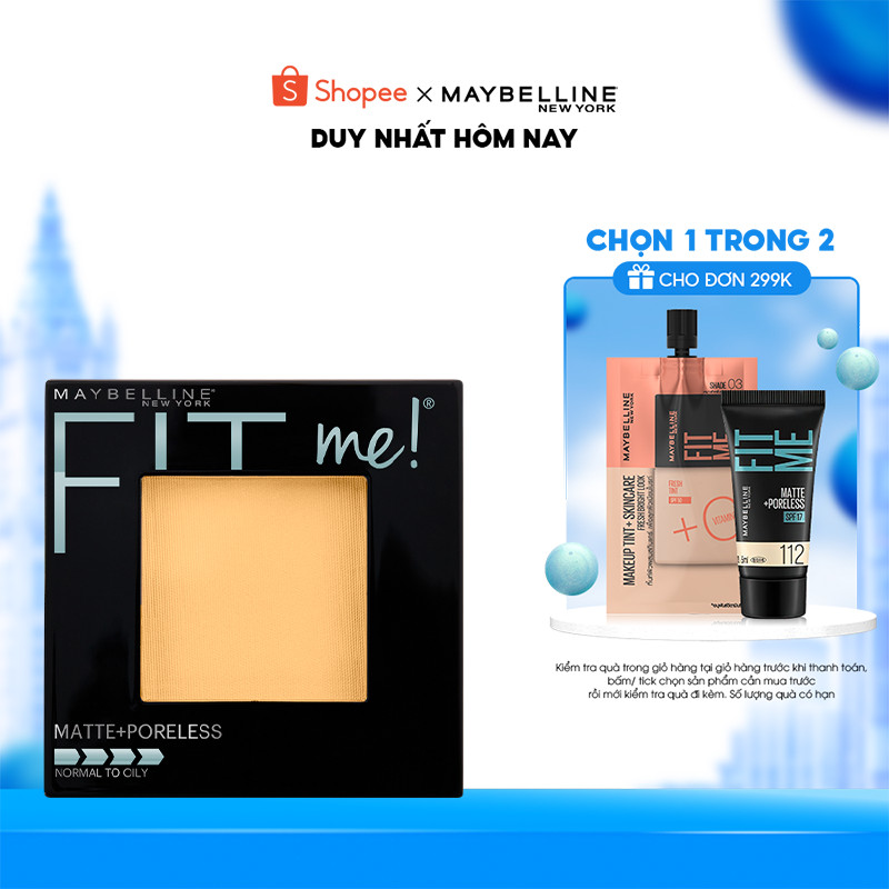 Phấn Phủ Mịn Lì Kiềm Dầu Fit Me Matte Poreless Powder Maybelline New York 8.5g