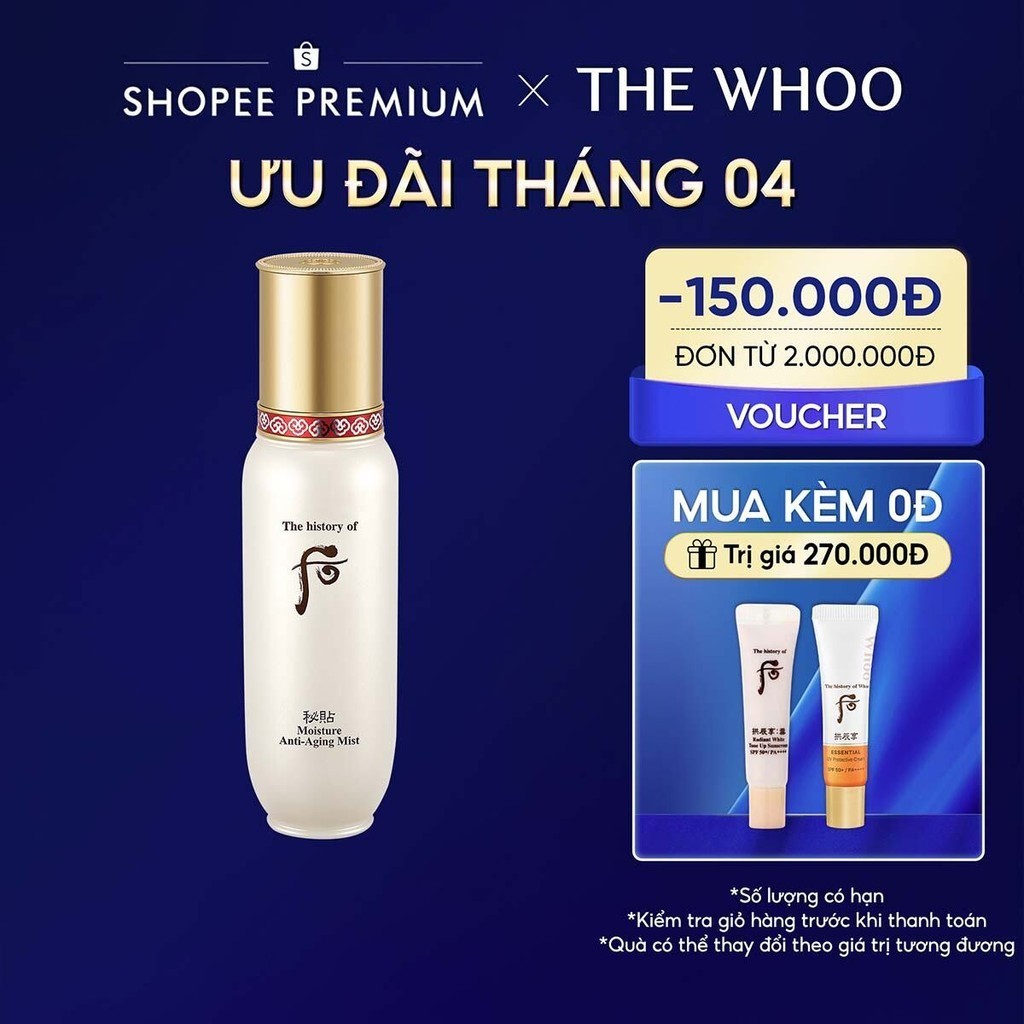 Xịt khoáng Bichup Moisture Anti Aging Mist 100ml