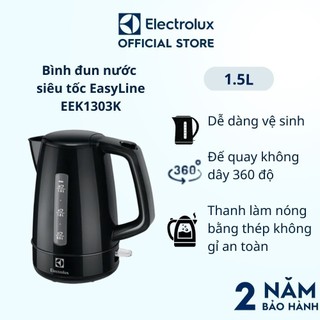  Bình đun nước siêu tốc Electrolux EasyLine EEK1303K - Dễ dàng vệ sinh, dung tích bình 1,5L