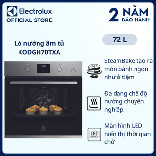 Lò nướng âm tủ Electrolux 60cm UltimateTaste 500 dung tích 72L KODGH70TXA, Công nghệ nướng hơi nước tiên tiến