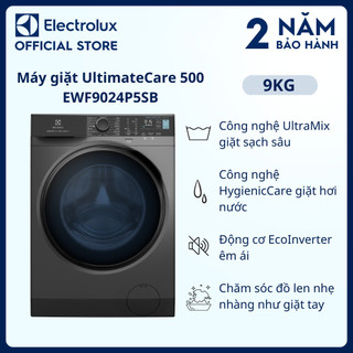 Máy giặt cửa trước Electrolux 9kg UltimateCare 500-EWF9024P5SB- Giặt hơi nước sạch sâu