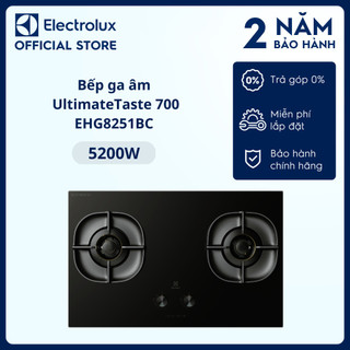 Bếp ga âm 80cm Electrolux UltimateTaste 700 với 2 vùng nấu -EHG8251BC