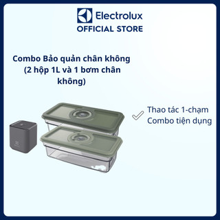 Bộ đôi Bơm hút chân không và Hộp thực phẩm cao cấp - dòng ONE TOUCH EAVFK1