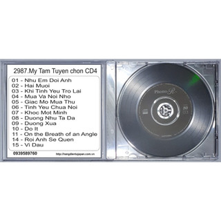 ĐĨA CD 2987.My Tam Tuyen chon CD4